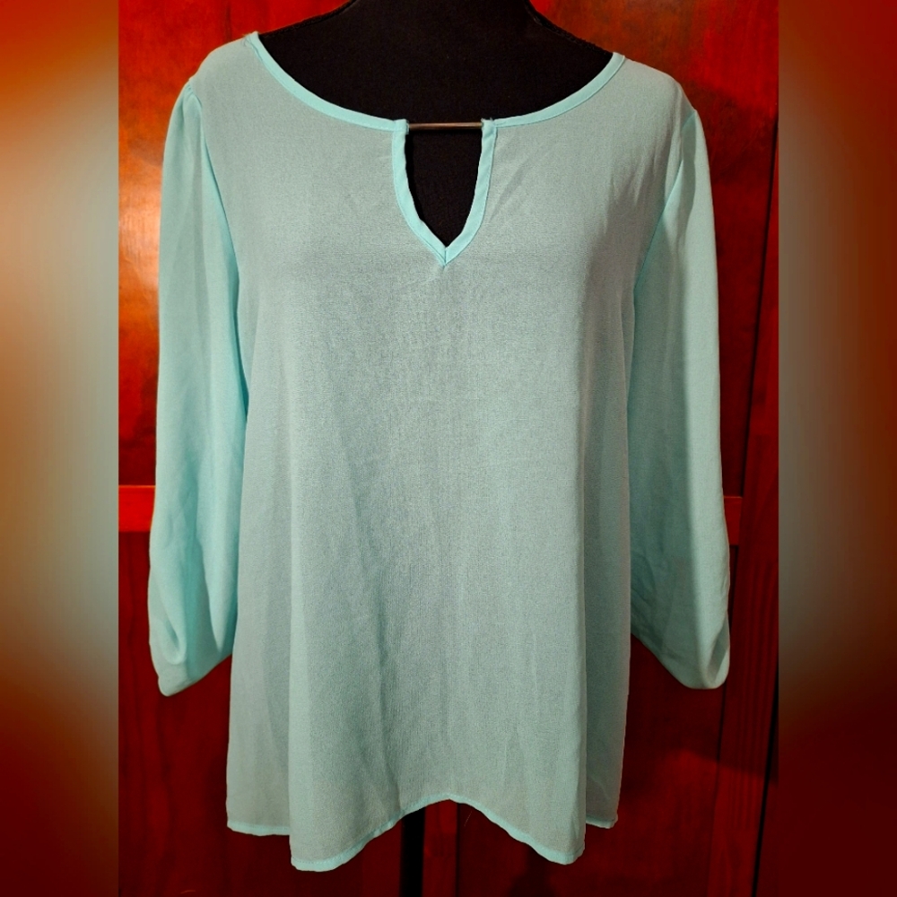 ☘️EXCUSE ME MISS long sleeve blouse. Size L